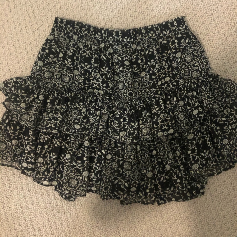 misa black and white skirt